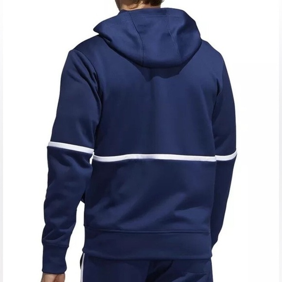 Adidas Under the Lights Full Zip Jacket Navy Men’s Size Medium Tall - Picture 2 of 6